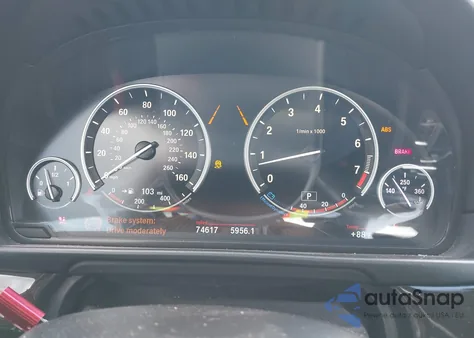 2015 BMW 535I из США, поврежденный, VIN WBA5B1C59FG127114